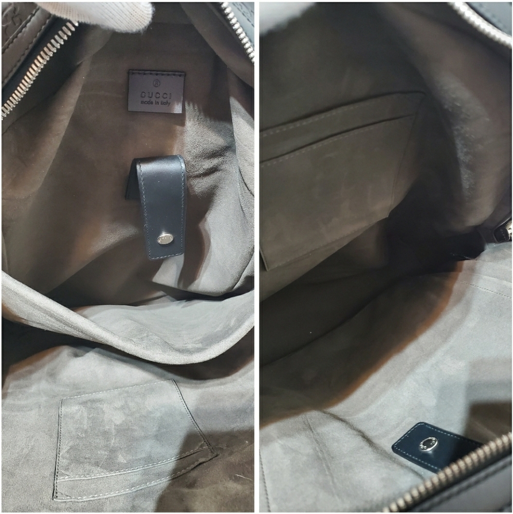 Gucci Black Signature Leather Backpack - Picture 10 of 12